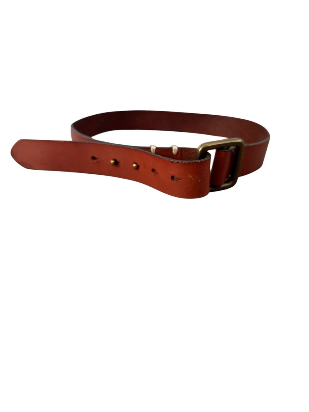 NWT Gap brown leather gold buckle western rodeo festival bel size Medium
